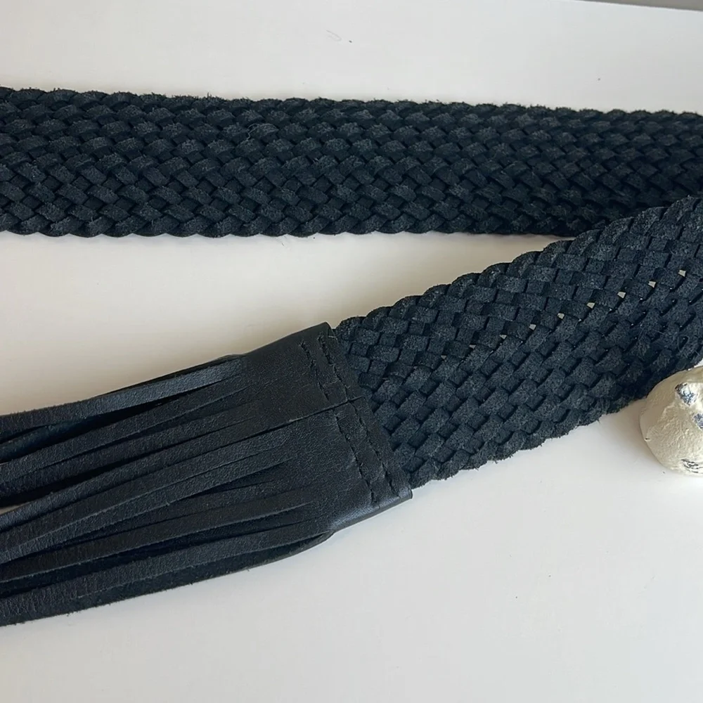 Free People Braided Fringe Bohemian Belt